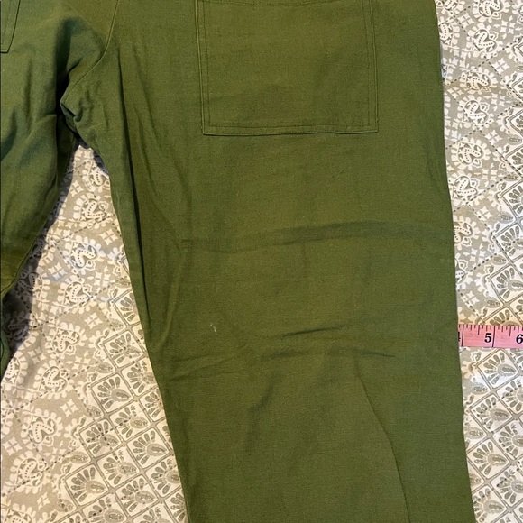 Lucy & Yak green dungarees - Picture 3 of 4